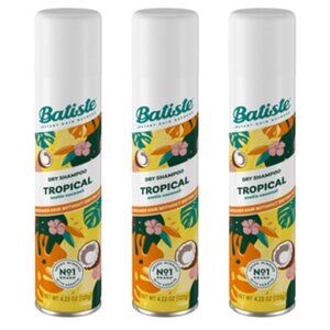NEW Lot of 3x [Batiste] TROPICAL Dry Shampoo - Full size, not travel!